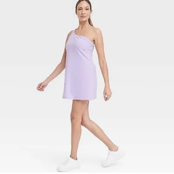 Women's Asymmetrical Mini Dress - All in Motion Lilac Purple XL. New - Picture 1 of 3
